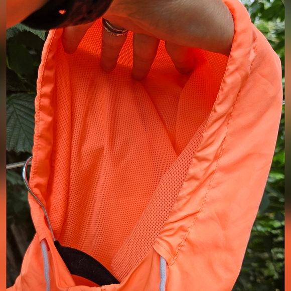 High Visibility running top, high vis runners coverup neon orange jogging, sport - Picture 6 of 11